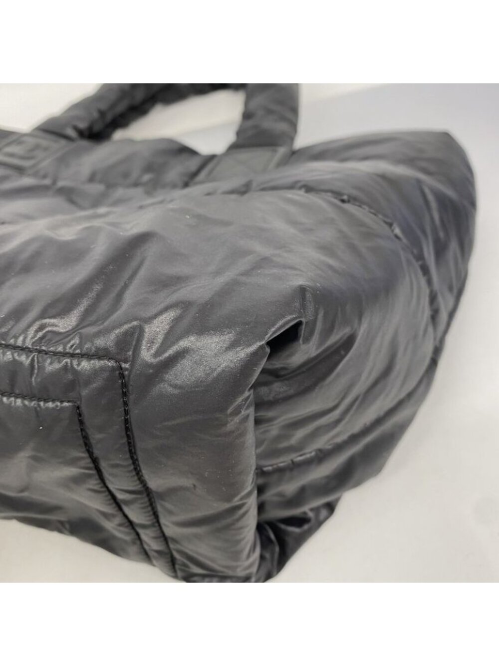 Chanel Tote Coco Cocoon Nylon Black Silver - Picture 6 of 10